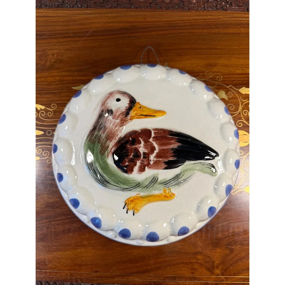 Vintage Italian Mallard Duck‎ Wall Plaque